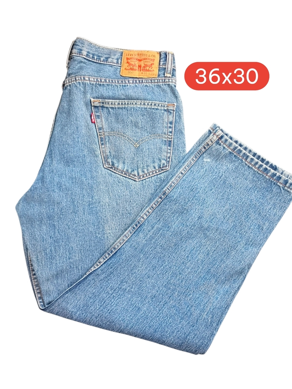 Levi's Men's Light Blue Straight Jeans - Picture 2 of 6